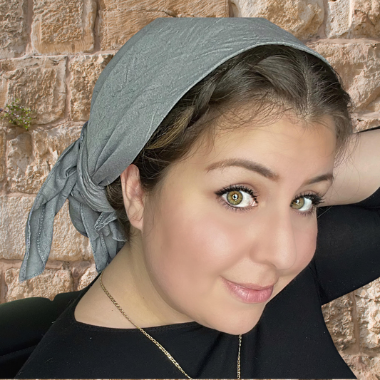 Bamboo Square Head Scarf- Clay
